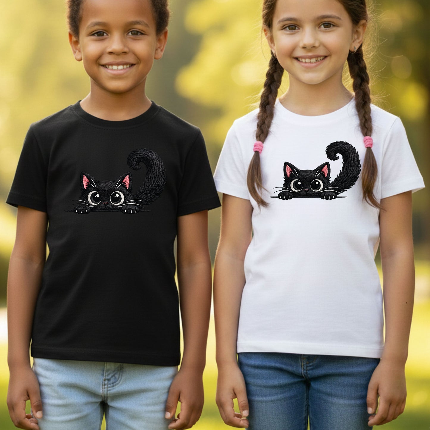 Funny Black Cat Comfort Colors T Shirt