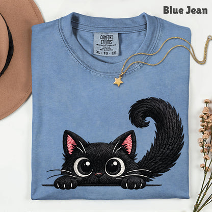 Funny Black Cat Comfort Colors T Shirt