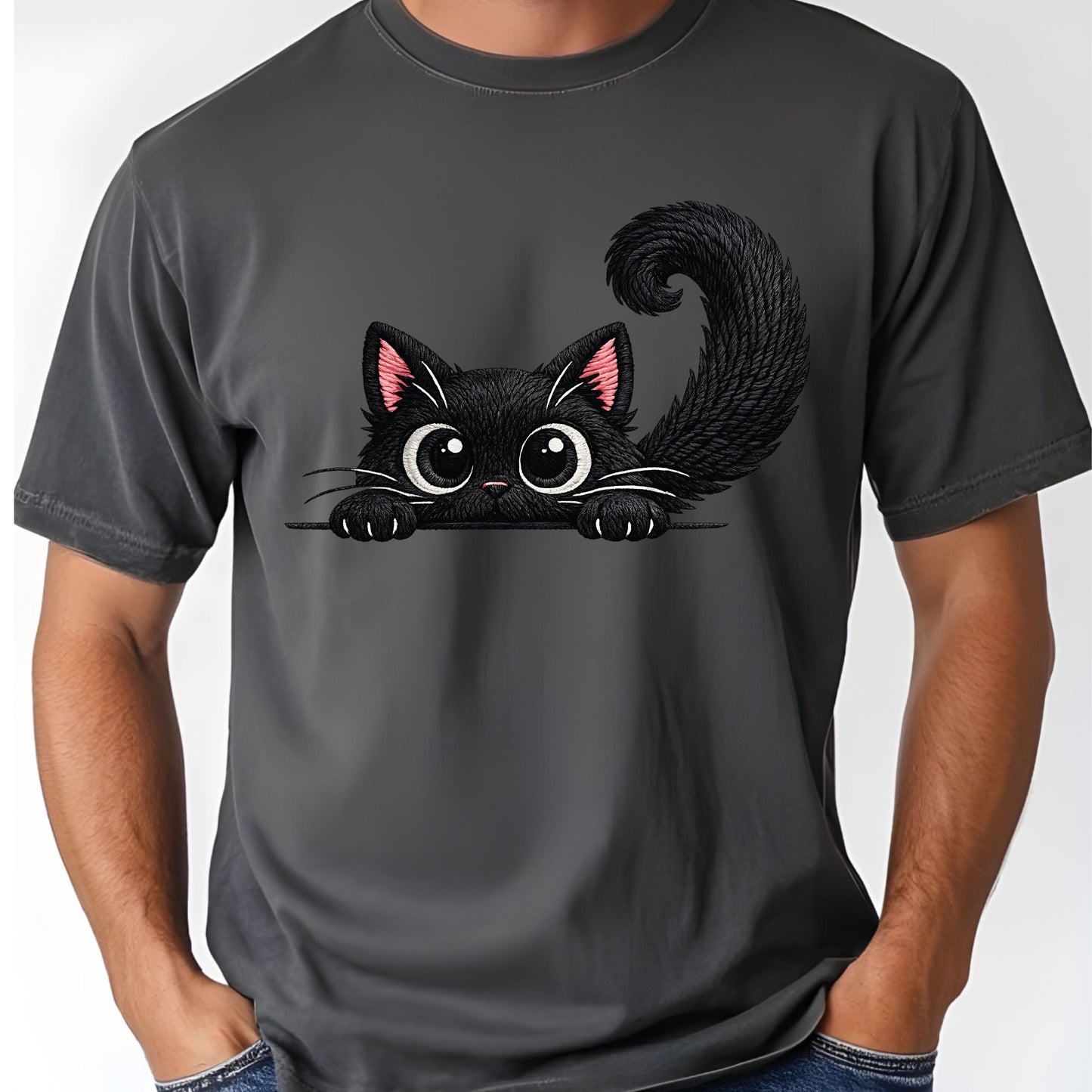 Funny Black Cat Comfort Colors T Shirt