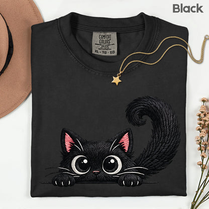 Funny Black Cat Comfort Colors T Shirt