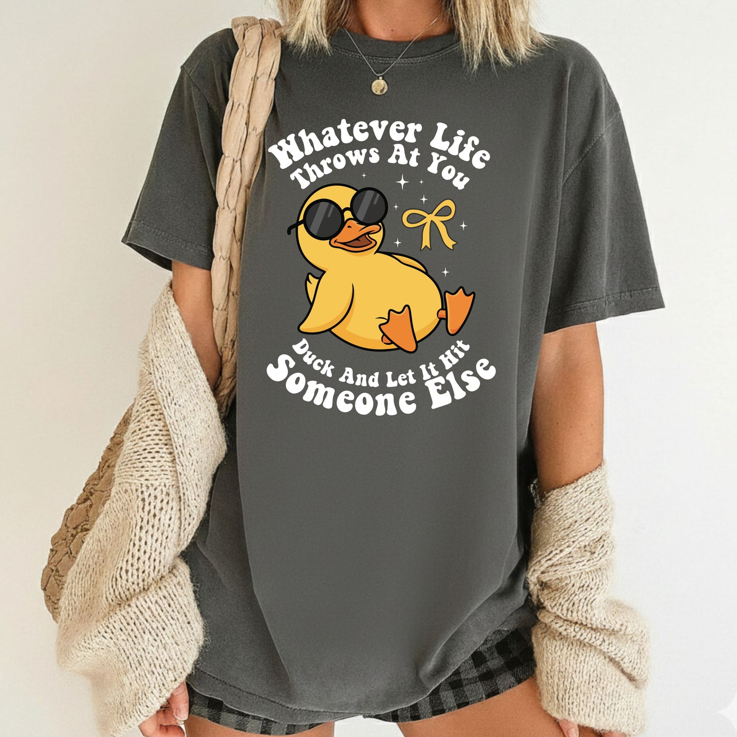 Funny Sarcastic Goose Comfort Colors T Shirt