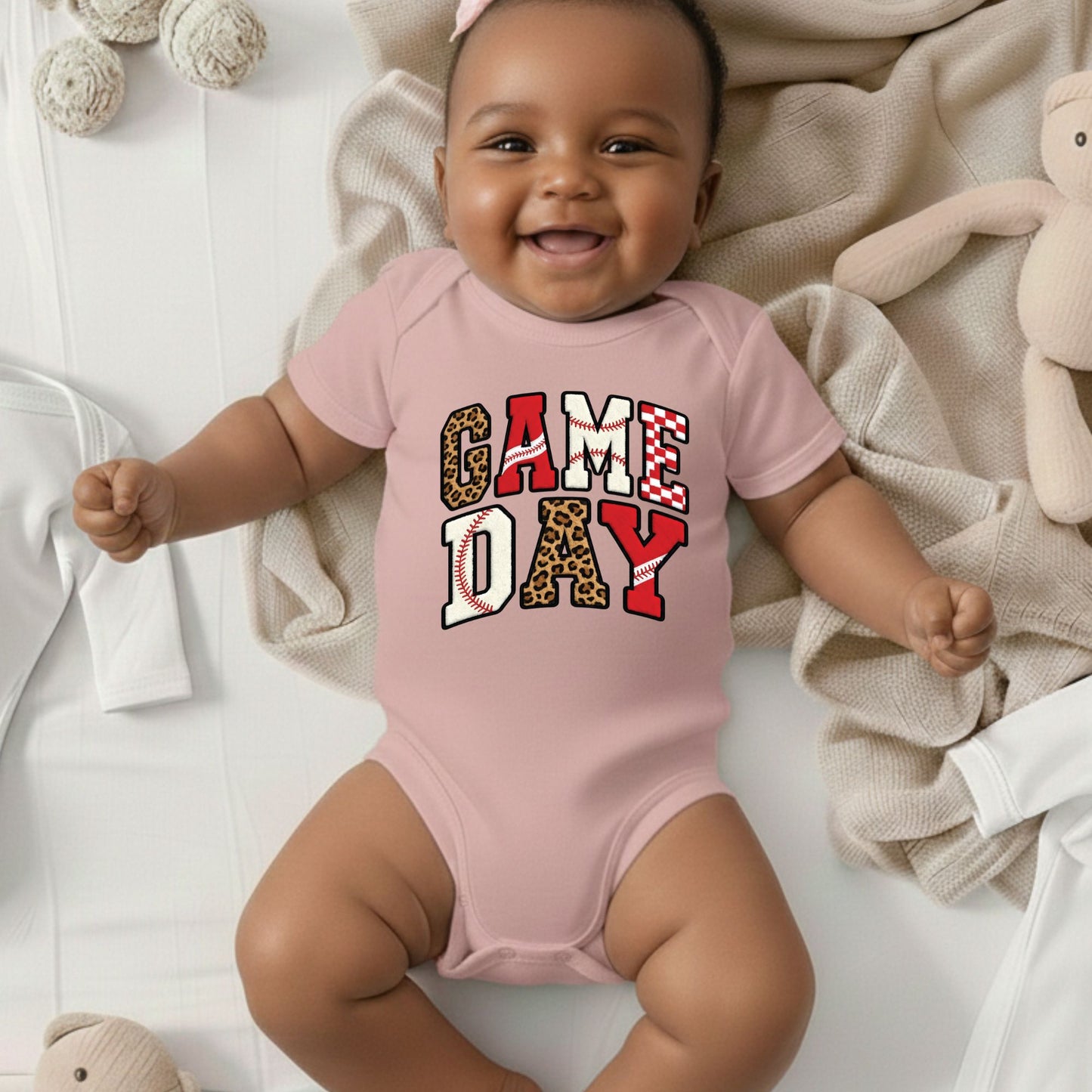 Game Day Youth Shirt Leopard Print Chenille Sweatshirt