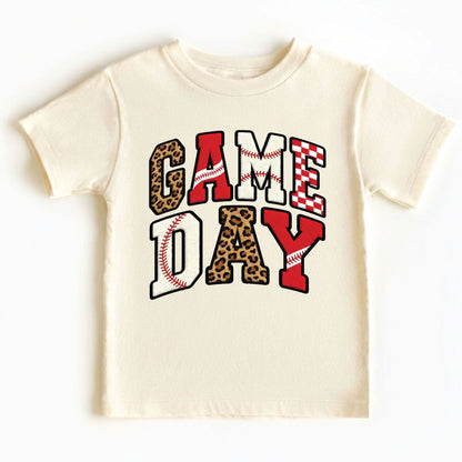Game Day Youth Shirt Leopard Print Chenille Sweatshirt