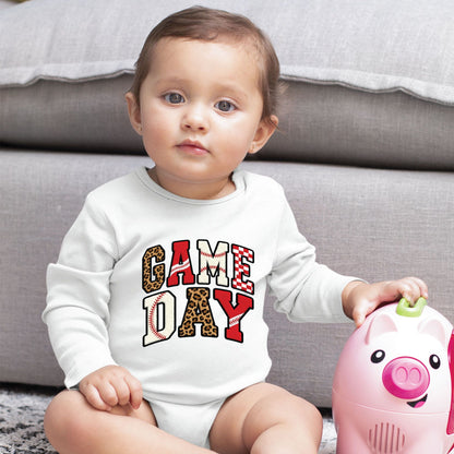 Game Day Youth Shirt Leopard Print Chenille Sweatshirt