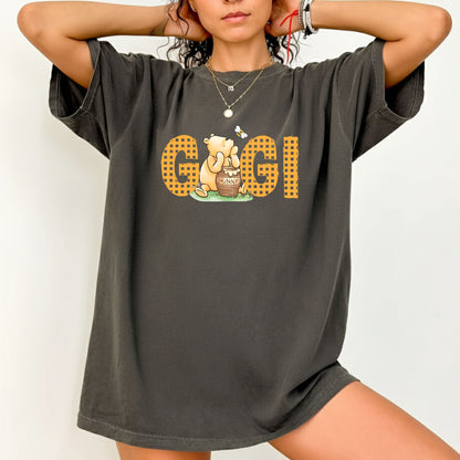 Gigi Comfort Colors T Shirts Grandma Cartoon Character Sweatshirt Mother's Day Gift Tees For Women Nanny Sweater