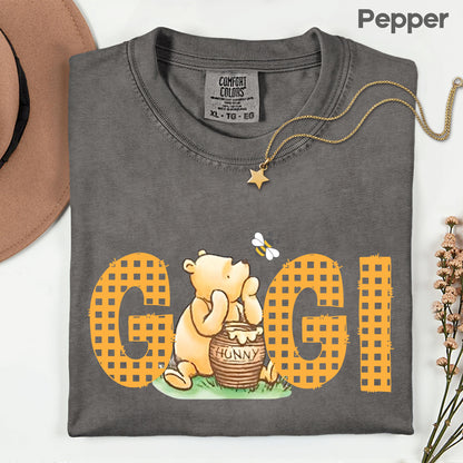Gigi Comfort Colors T Shirts Grandma Cartoon Character Sweatshirt Mother's Day Gift Tees For Women Nanny Sweater