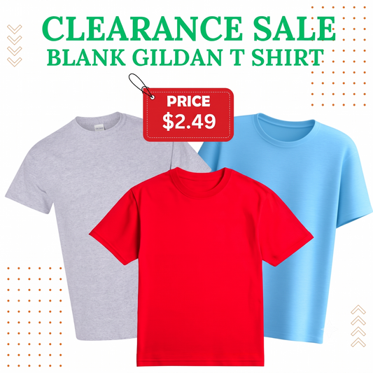 Gildan - Adult T Shirt Blank Clearance Sale