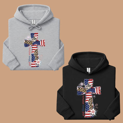 God Bless America Comfort Colors T Shirts Coppy Cross Patriotic Tee Christian Leopard Flag Shirt 4th of July Flower Fourth of July Gifts