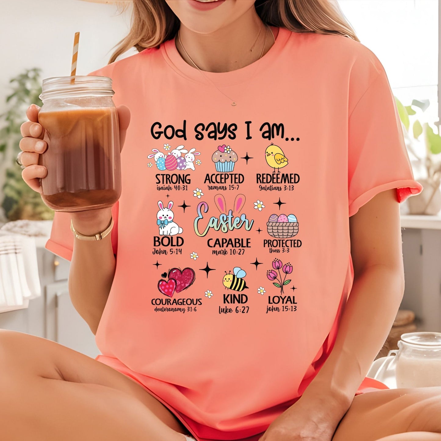 God Says I Am Christian Easter DTF Transfer