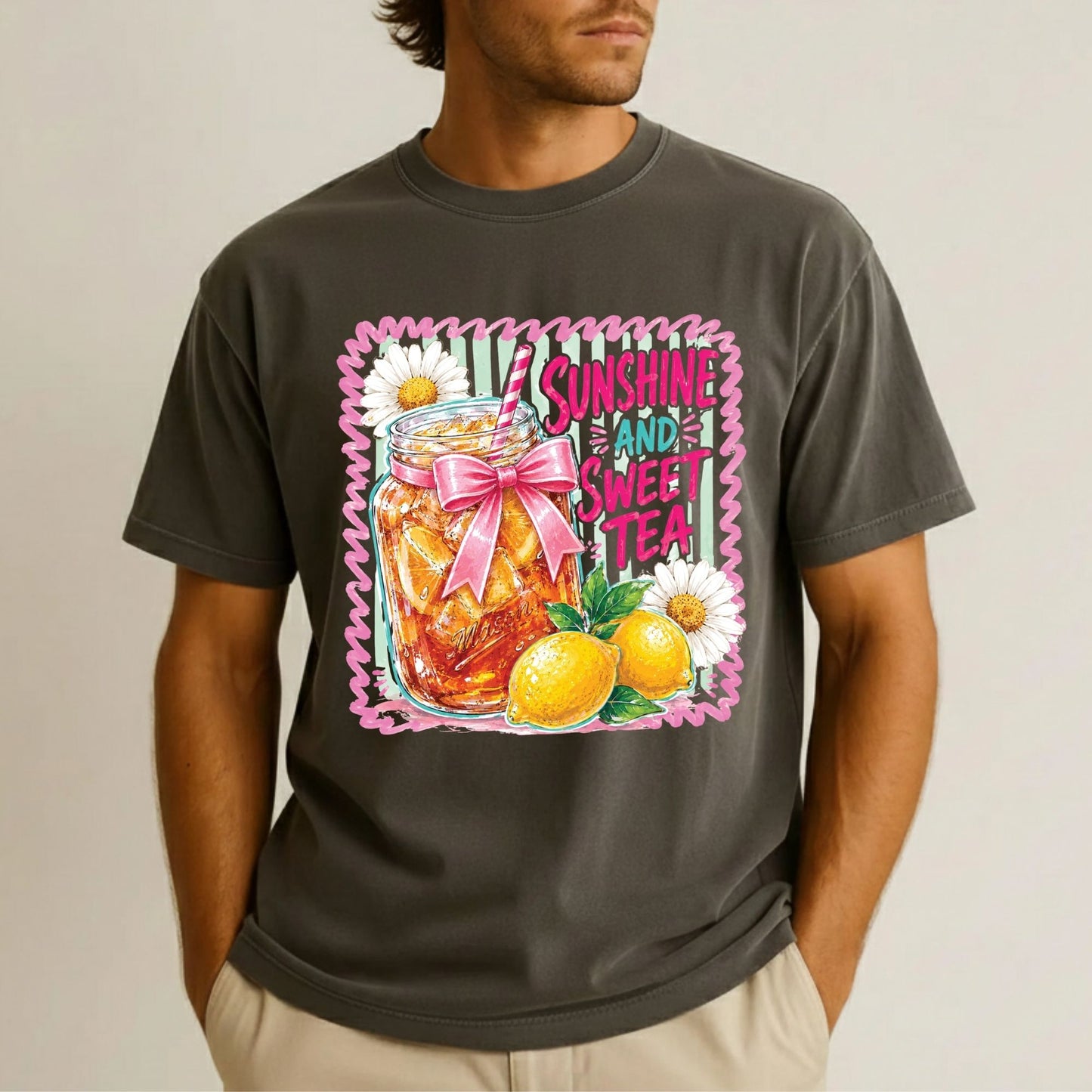 Good Vibes Only Retro Sunset DTF Transfer Ready to Press Summer Vacation UV DTF Sticker Beach Palm Trees Heat Transfer for Shirts