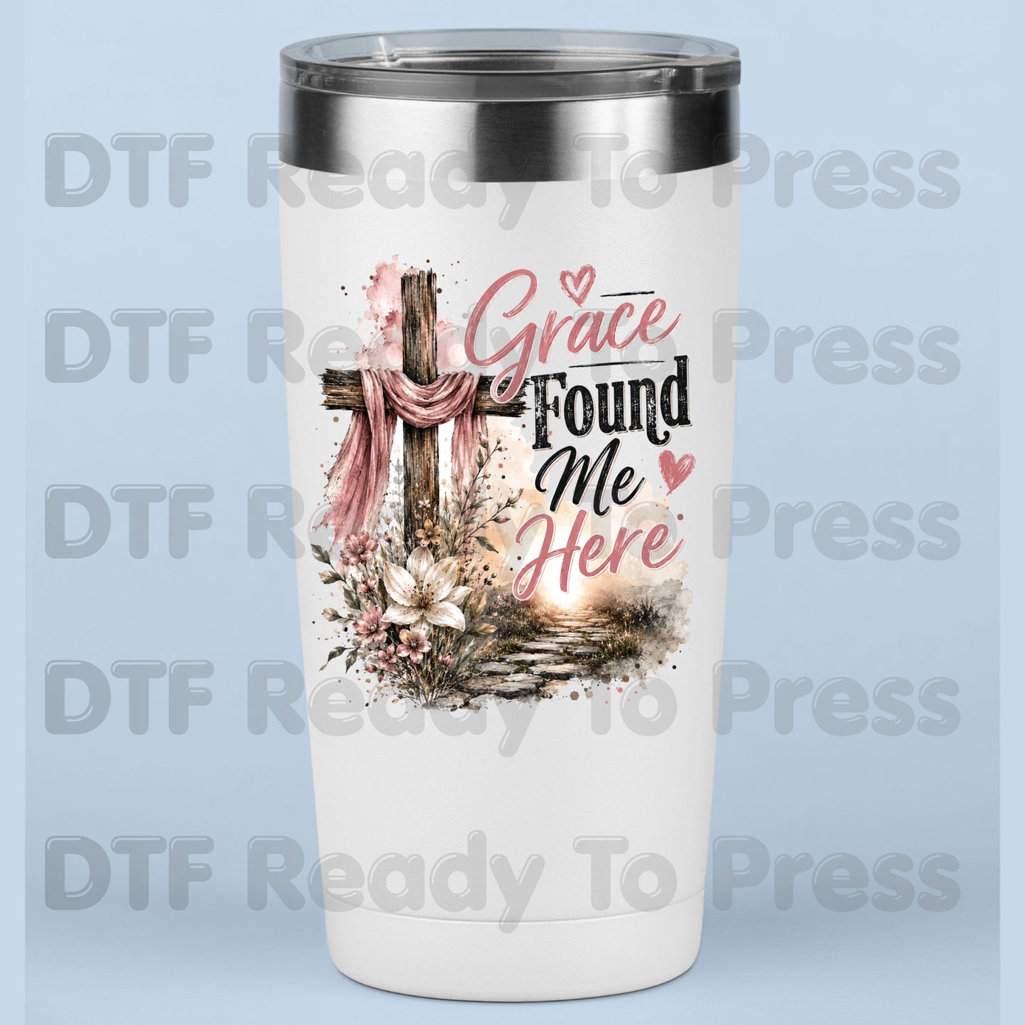 Grace Found Me Here DTF Transfer Ready to Press