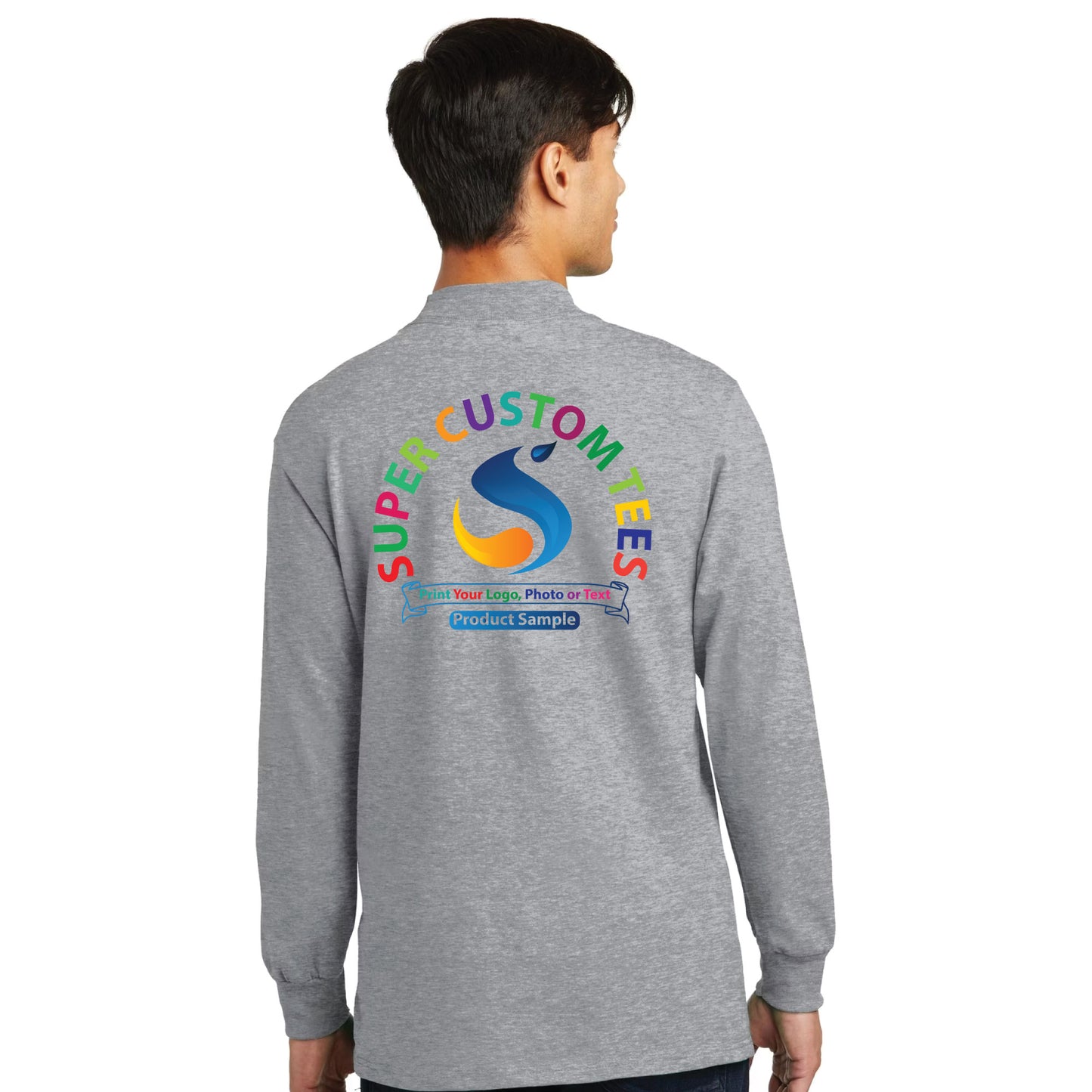 Port & Company PC61M - Unisex Essential Mock Turtleneck T Shirts