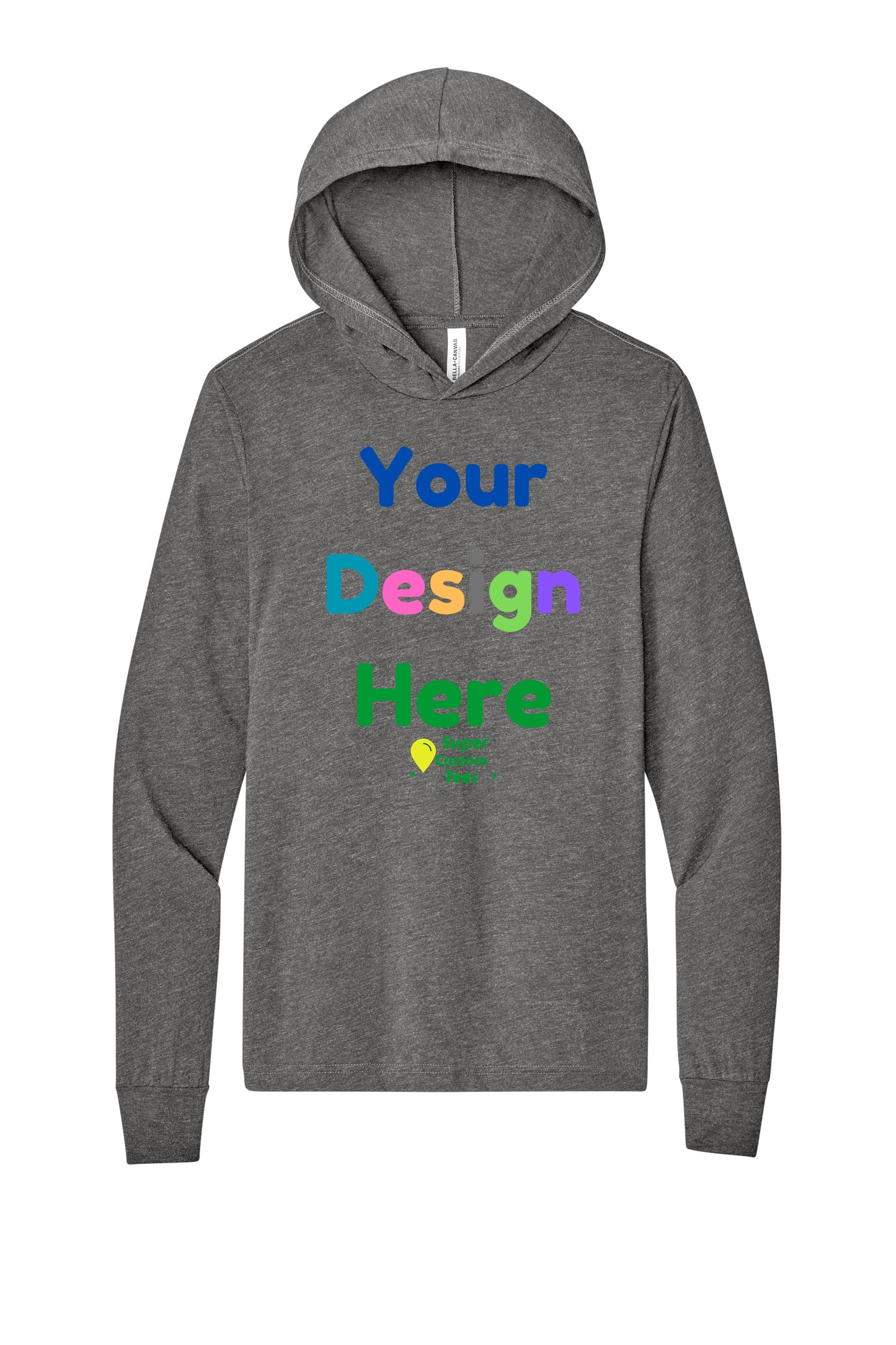 Bella Canvas 3512 - Unisex Jersey Long-Sleeve Hoodies