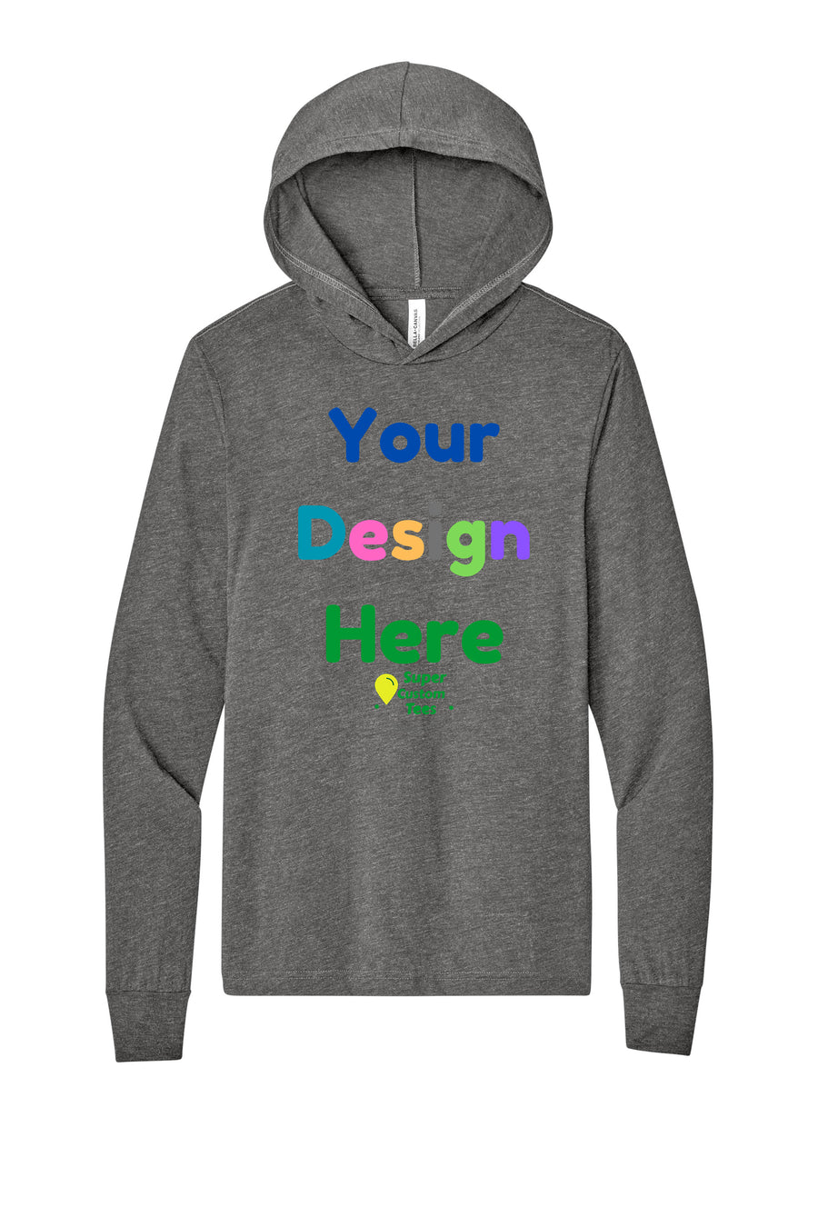 Bella Canvas 3512 - Unisex Jersey Long-Sleeve Hoodies
