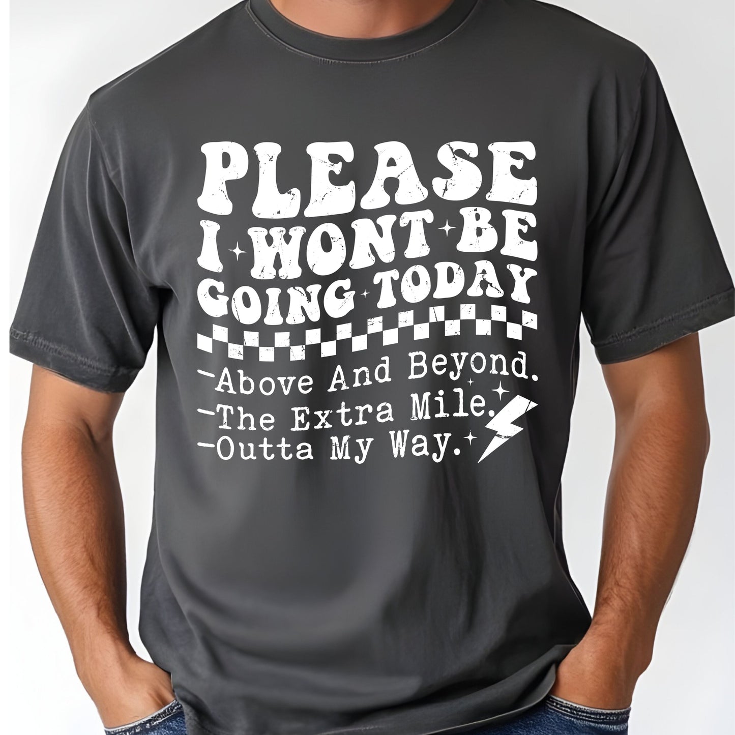 Grunge Places I Won’t Be Going Today Comfort Colors T Shirt