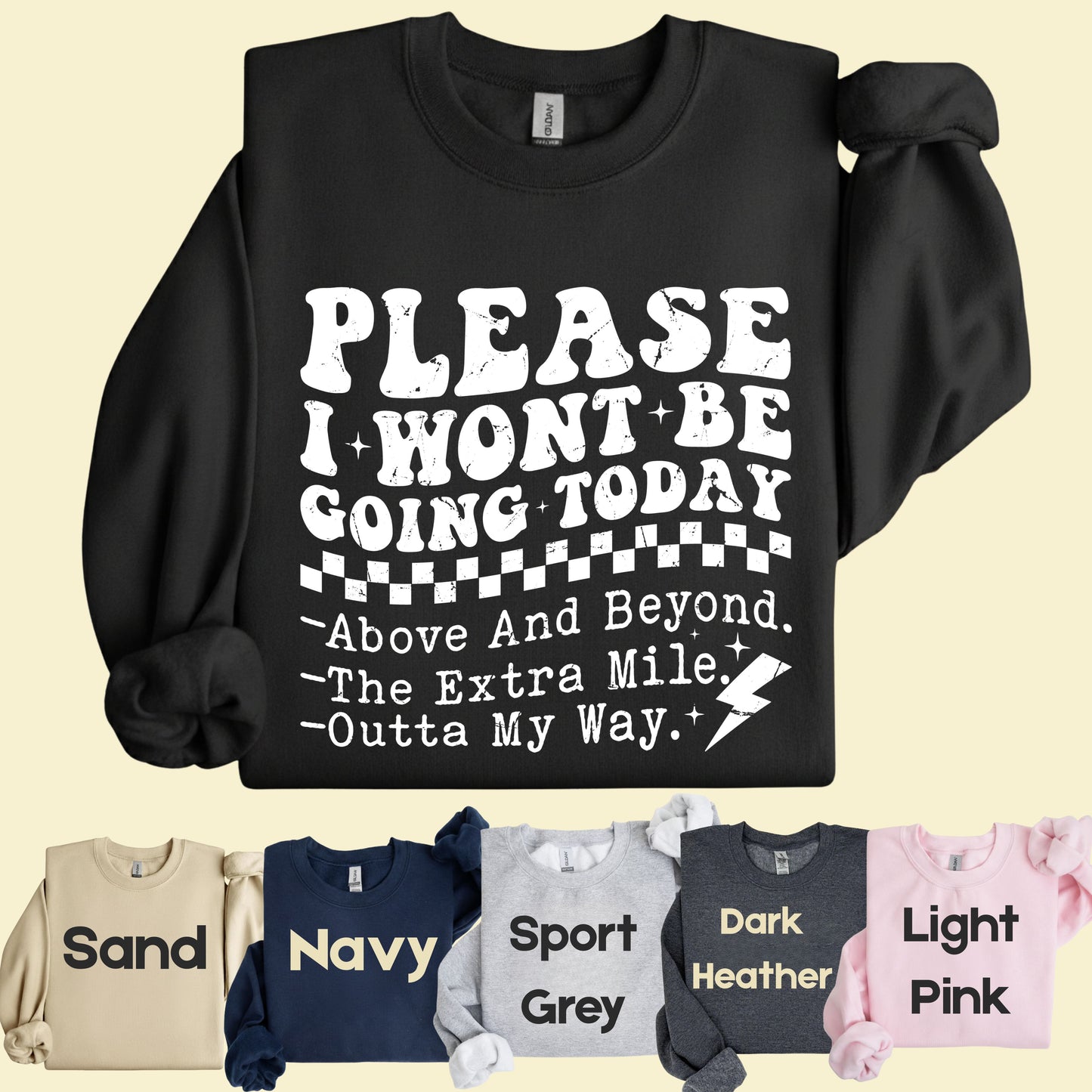 Grunge Places I Won’t Be Going Today Comfort Colors T Shirt