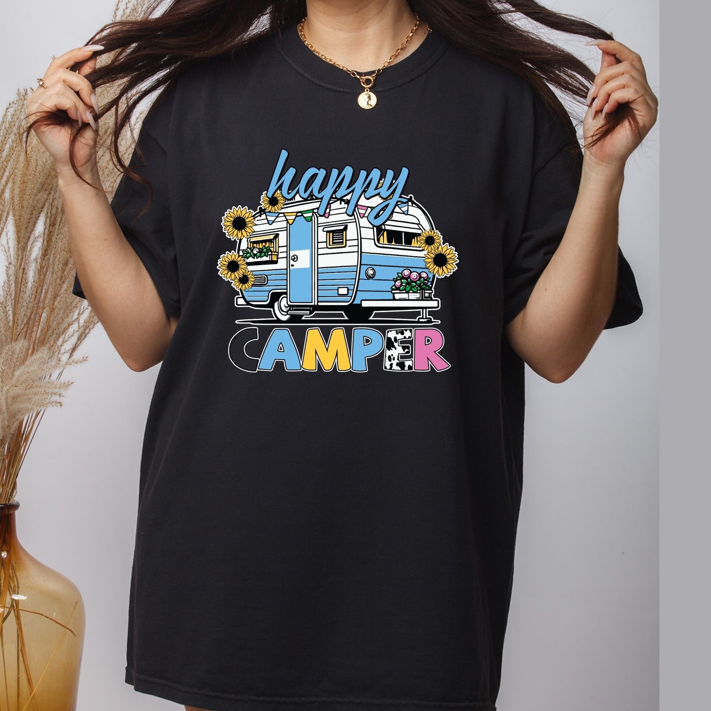 Happy Camper DTF Transfer Ready to Press