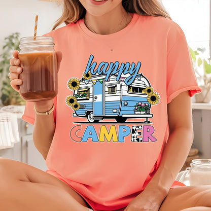 Happy Camper DTF Transfer Ready to Press