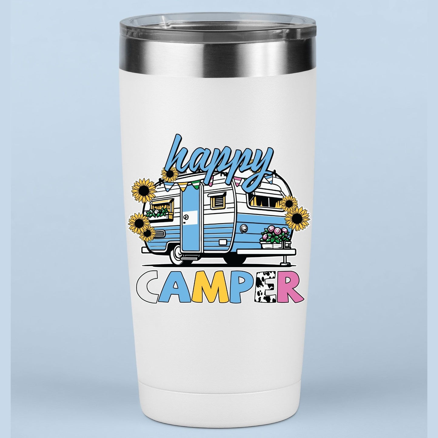 Happy Camper DTF Transfer Ready to Press