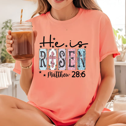 He is Risen Christian Easter DTF Transfer ready to Press