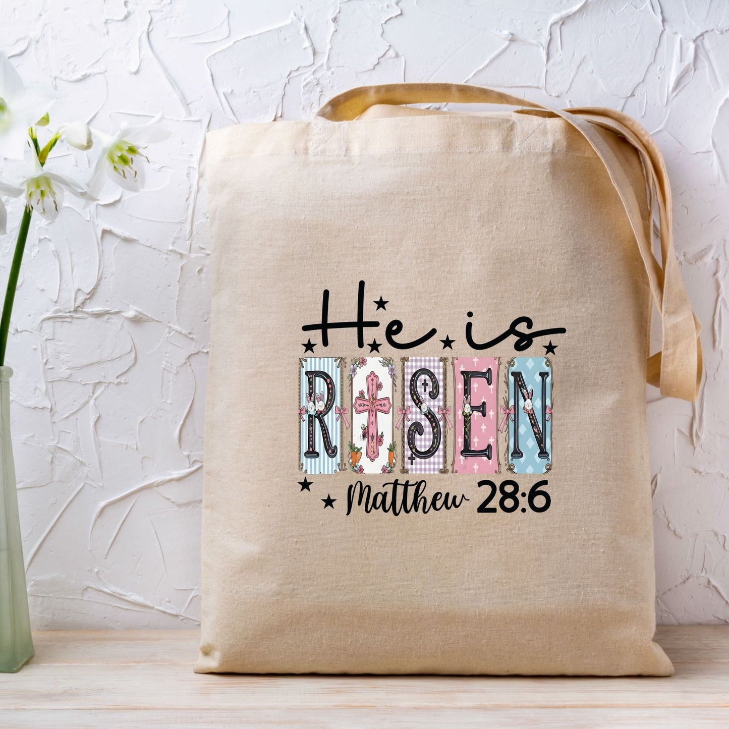 He is Risen Christian Easter DTF Transfer ready to Press