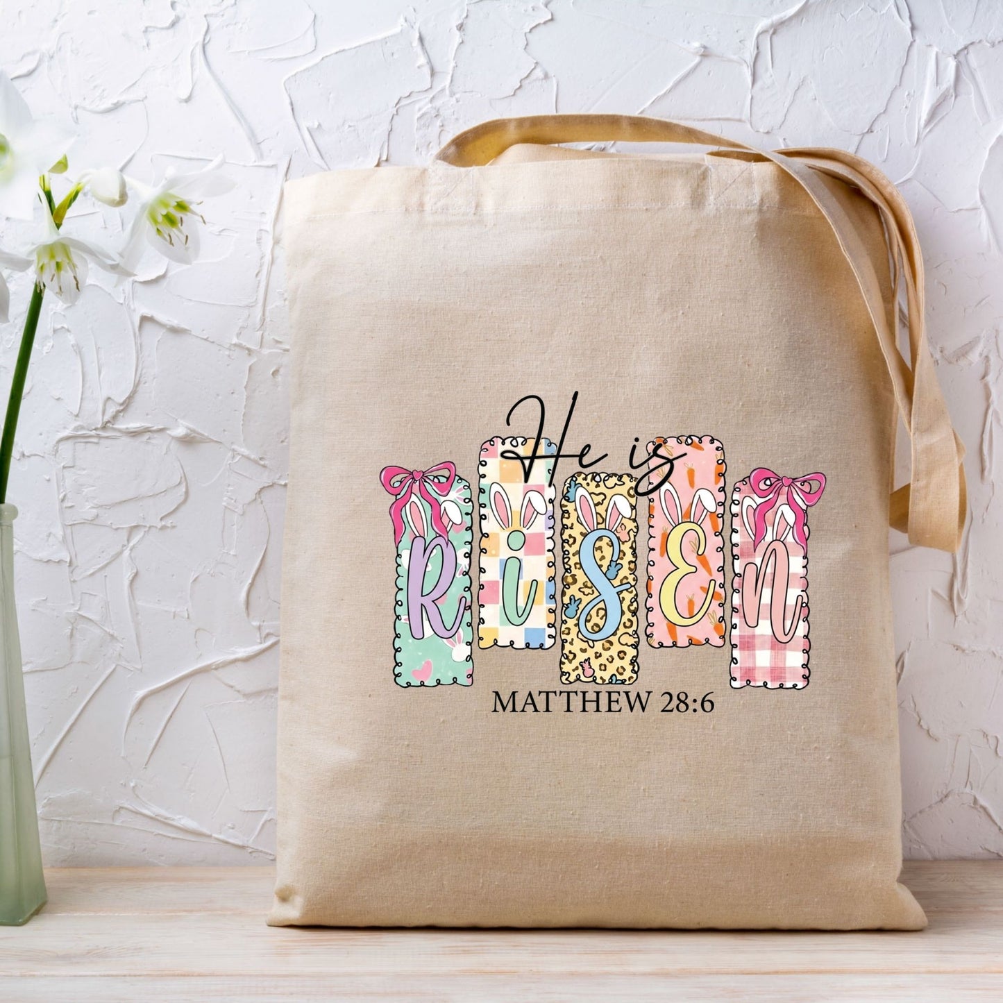 He is Risen Christian Easter DTF Transfer ready to Press