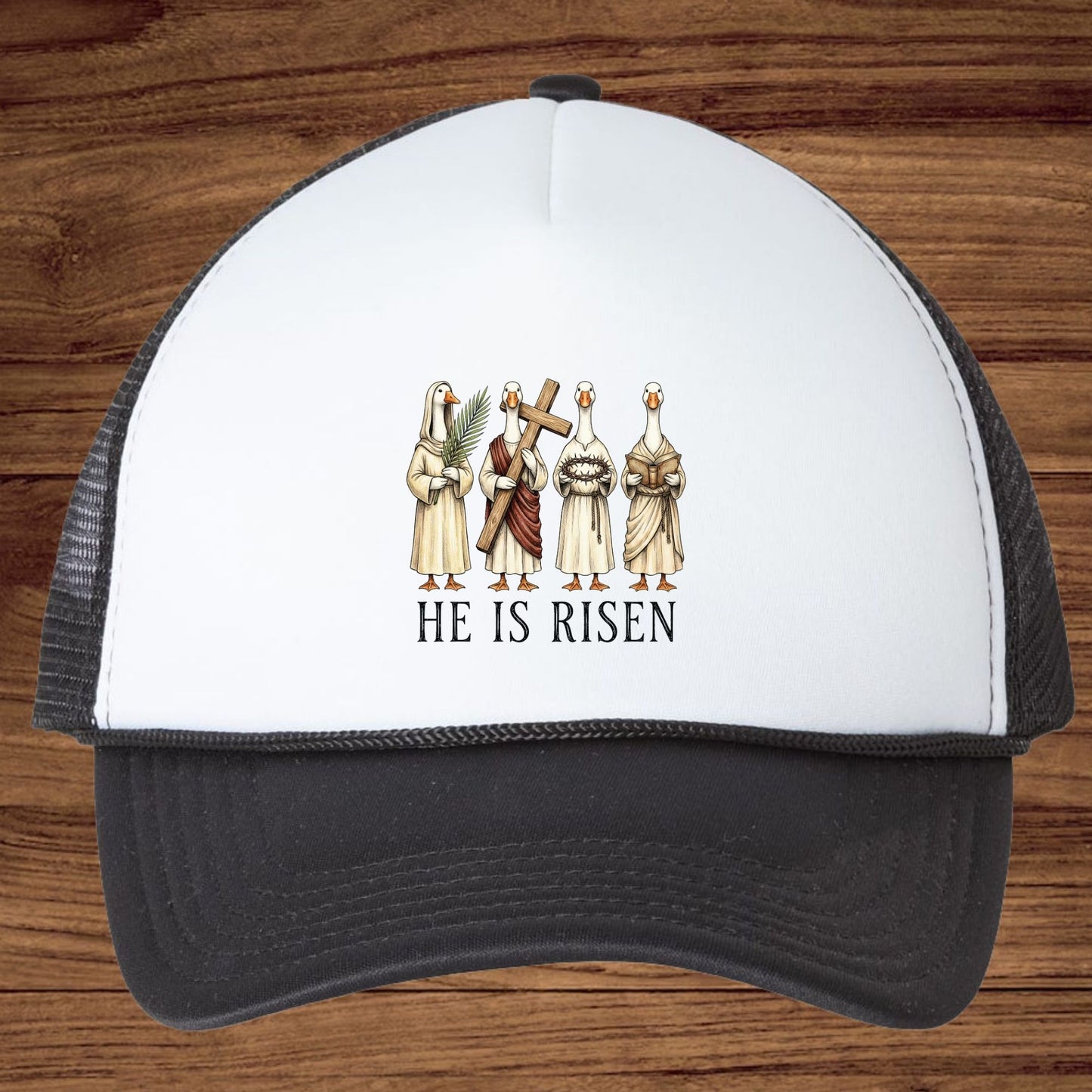 He is Risen Christian Easter Goose DTF Transfer Ready to Press