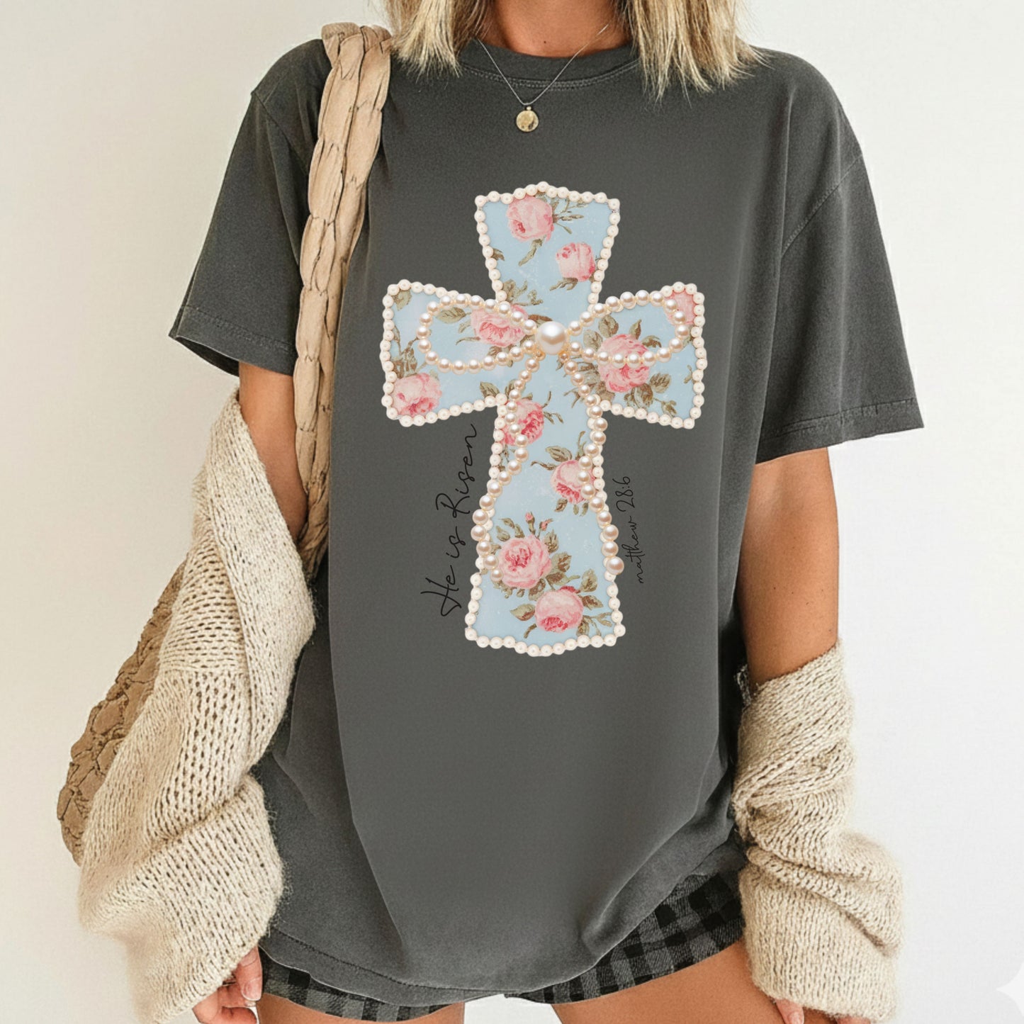 He is Risen Easter Comfort Colors T Shirt
