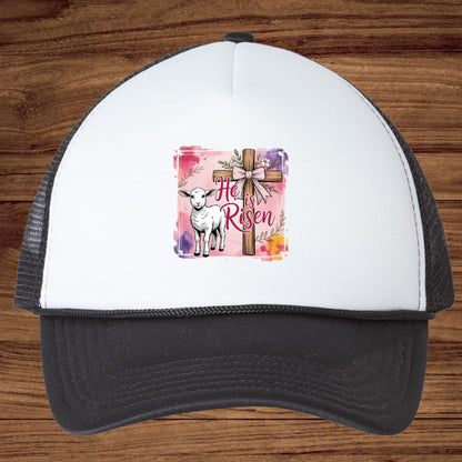 He is Risen Easter Cross DTF Transfer ready to Press