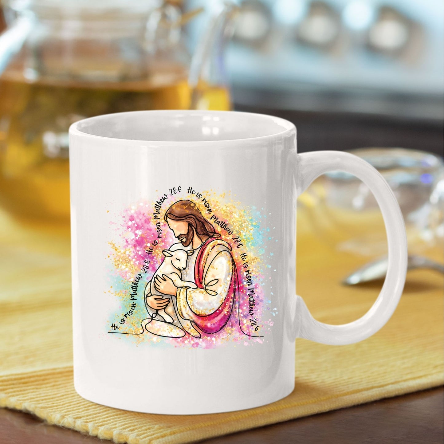 He is Risen Jesus DTF Transfer
