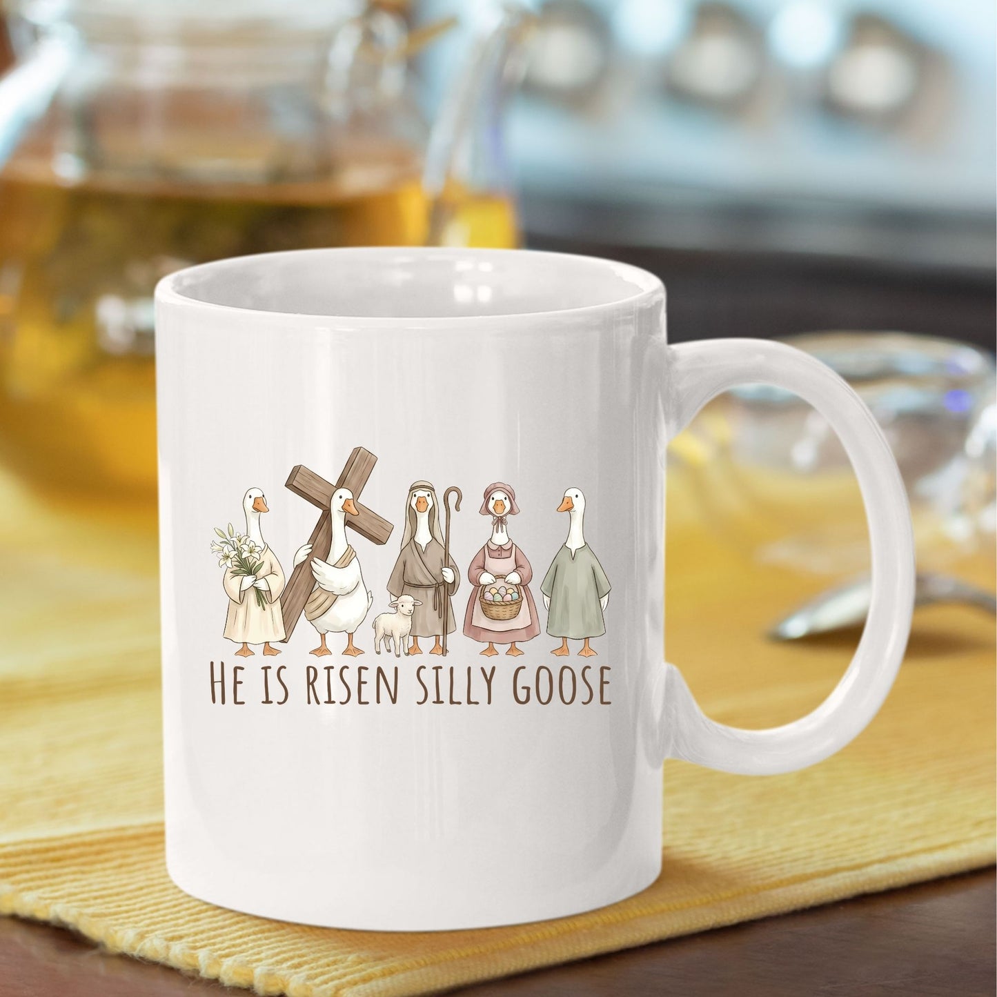 He is Risen Silly Goose DTF Transfer ready to Press