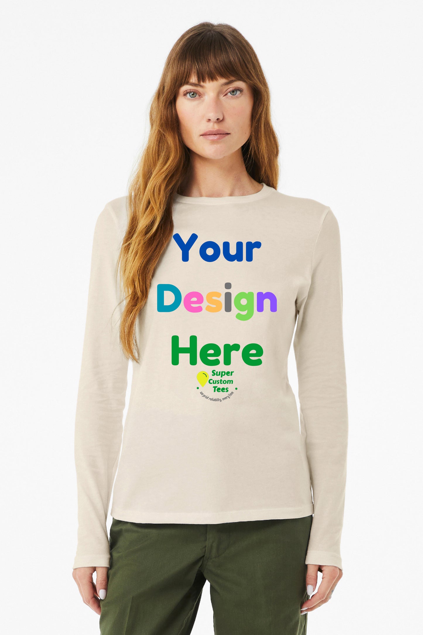 Bella Canvas B6500 - Women's Jersey Long-Sleeve T-Shirts