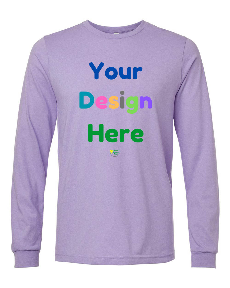 Bella Canvas Unisex Heather CVC Jersey Long Sleeve T Shirts - 3501CVC