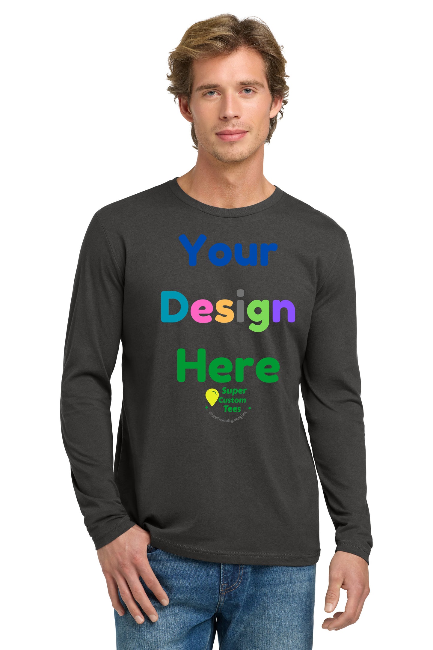Next Level N3601 - Men's Cotton Long-Sleeve Shirts