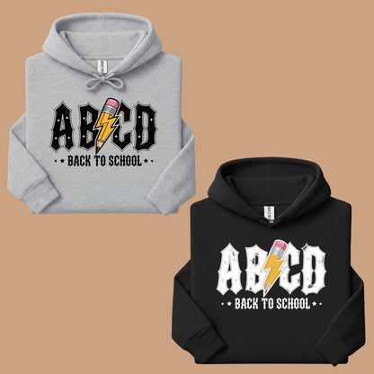Rock Back to School ABCD Lightning Pencil T-Shirt, Teacher Student Music Tee