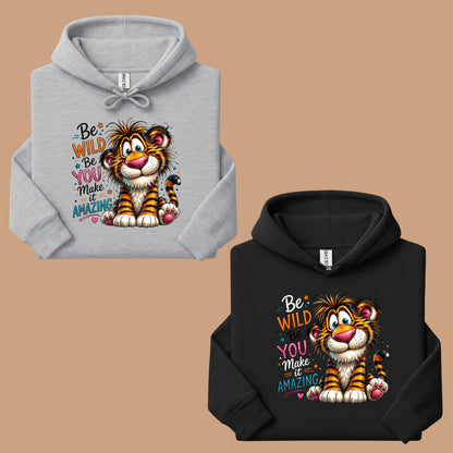 Be Wild Be You Tiger Baby T-Shirt, Cute Inspirational Kids Tee