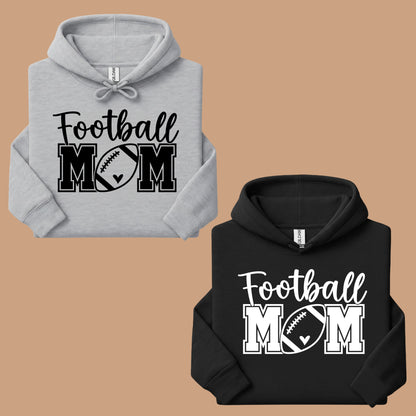Football Mom Game Day Heart T-Shirt, Sports Season Varsity Letters Comfort Color Tee