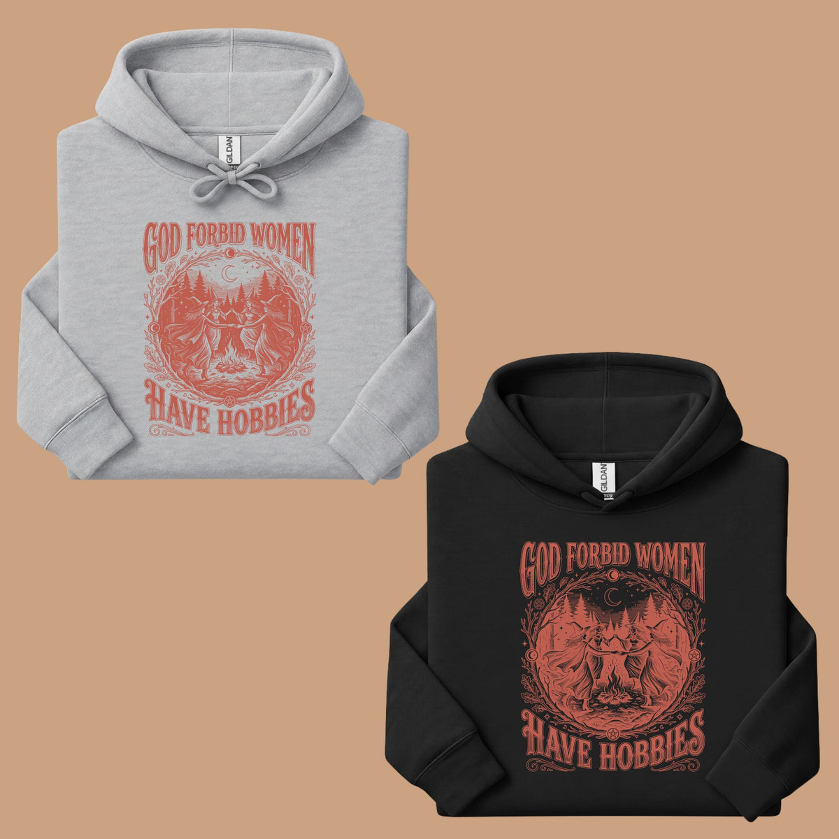 God Forbid Women Have Hobbies Dancing Witches T-Shirt, Vintage Ritual Sarcastic Tee