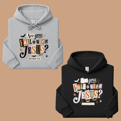 Are You Falloween Jesus Christian Halloween T-Shirt, Matthew 4:19 Ransom Note Tee