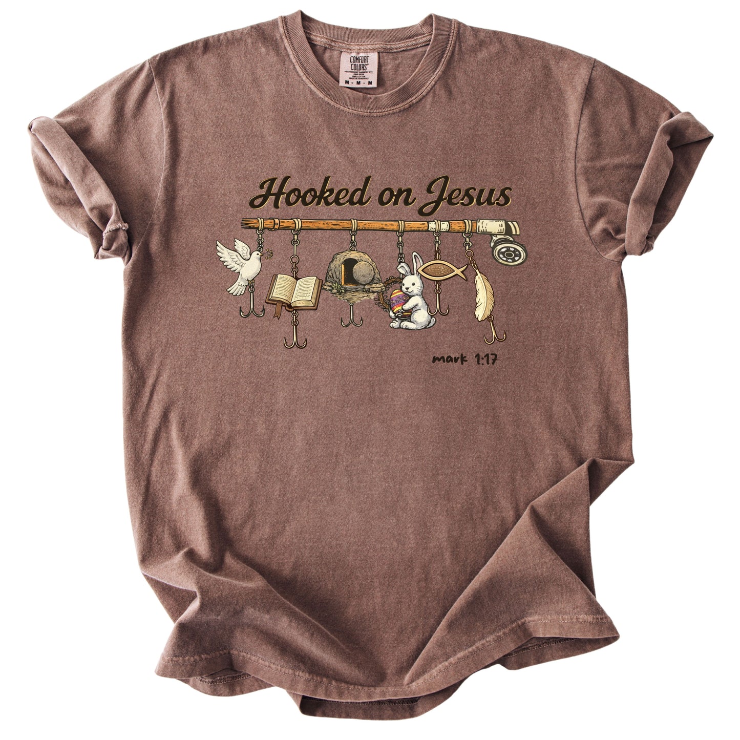 Hooked on Jesus Comfort Colors T Shirt