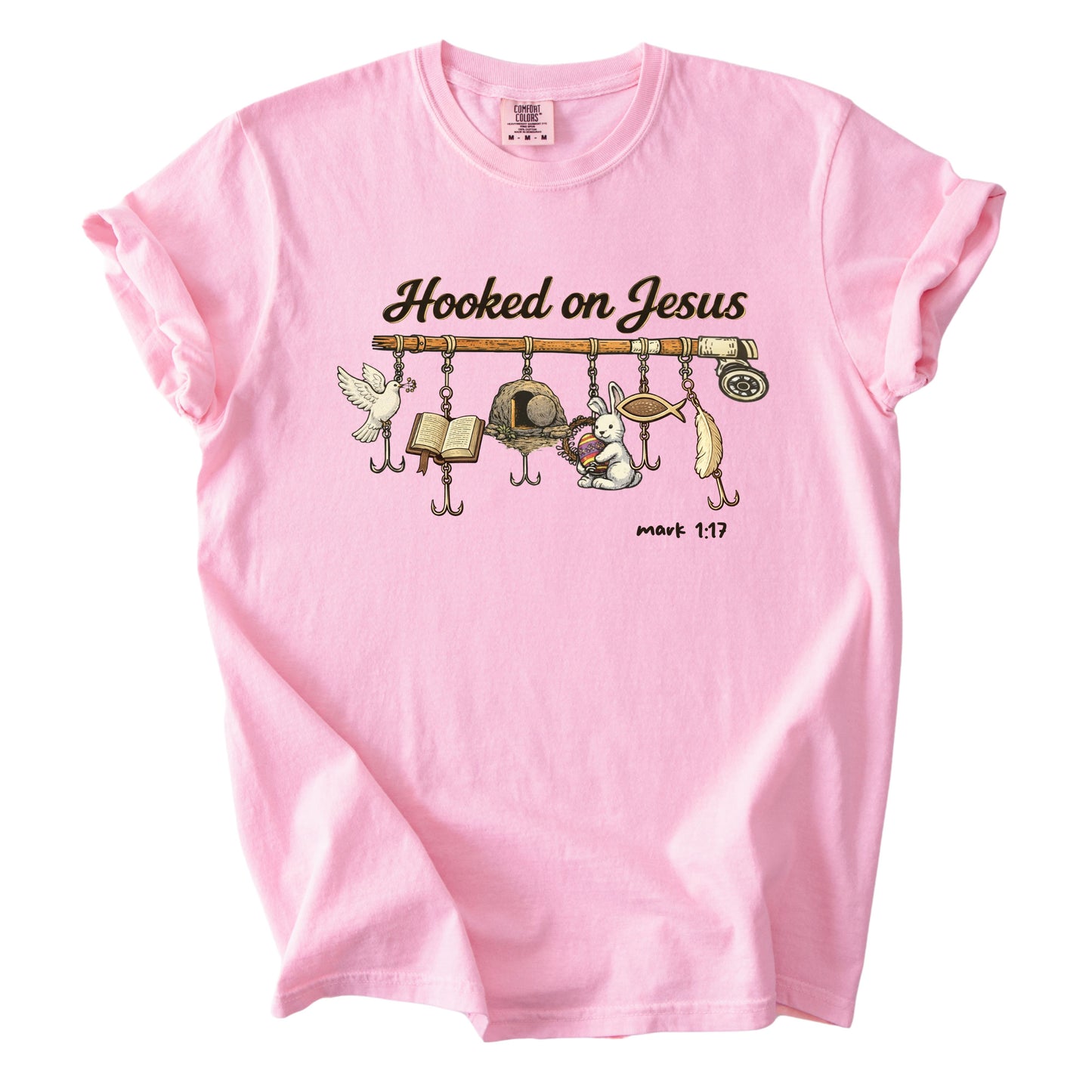 Hooked on Jesus Comfort Colors T Shirt