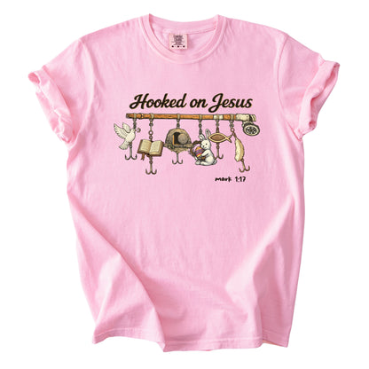 Hooked on Jesus Comfort Colors T Shirt