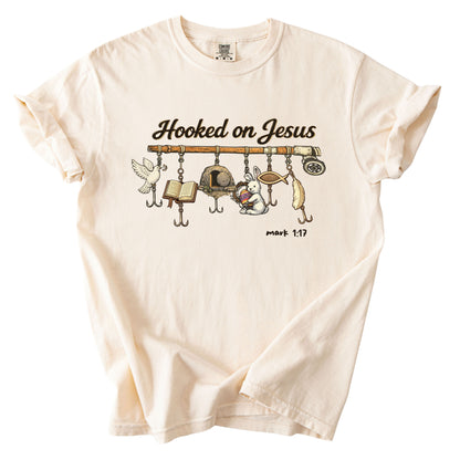 Hooked on Jesus Comfort Colors T Shirt