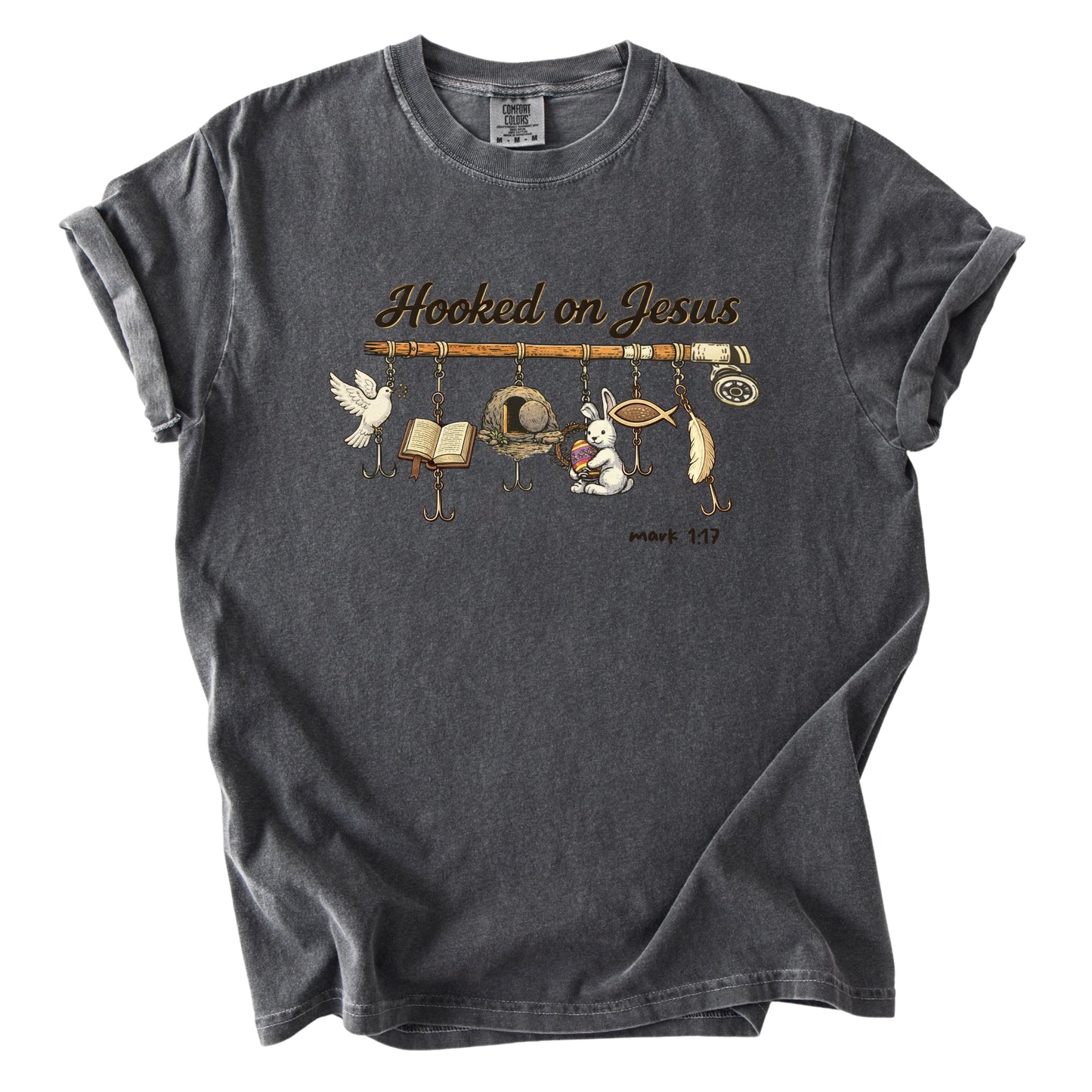 Hooked on Jesus Comfort Colors T Shirt