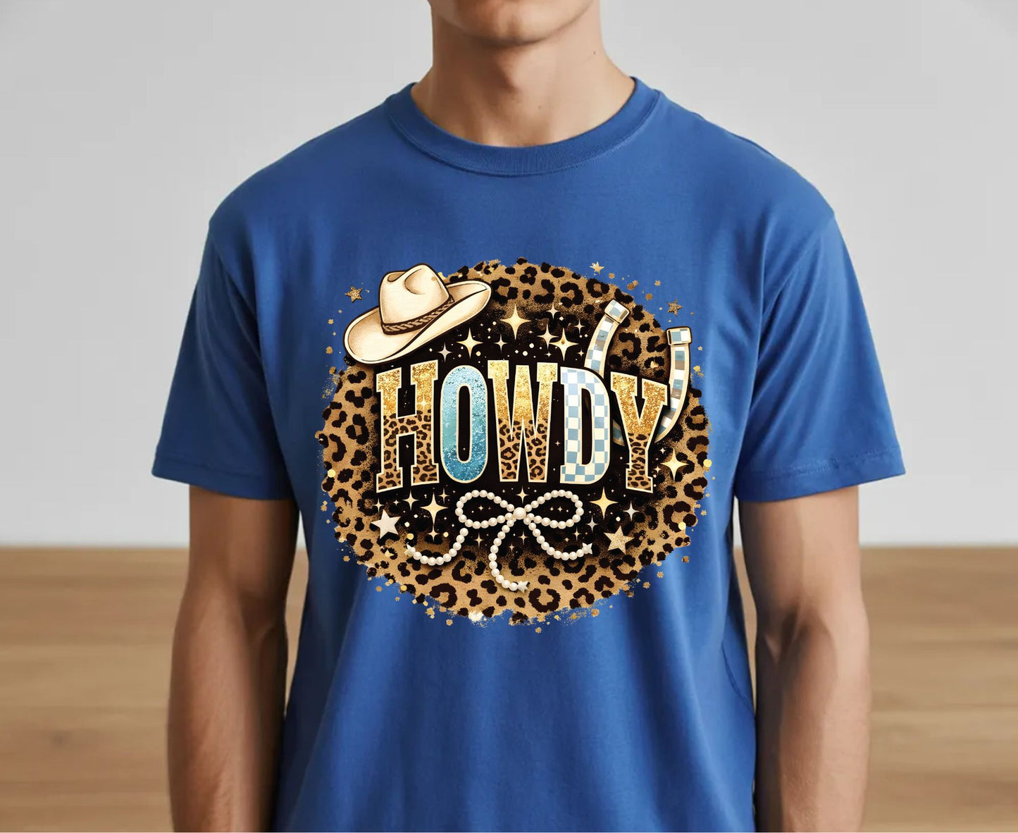 Howdy T Shirt Adult Youth Toddler Baby Leopard Cheetah Print Western Graphic Tee Cowboy Hat Pearl Bow Retro Rodeo Country Girl Aesthetic Gift