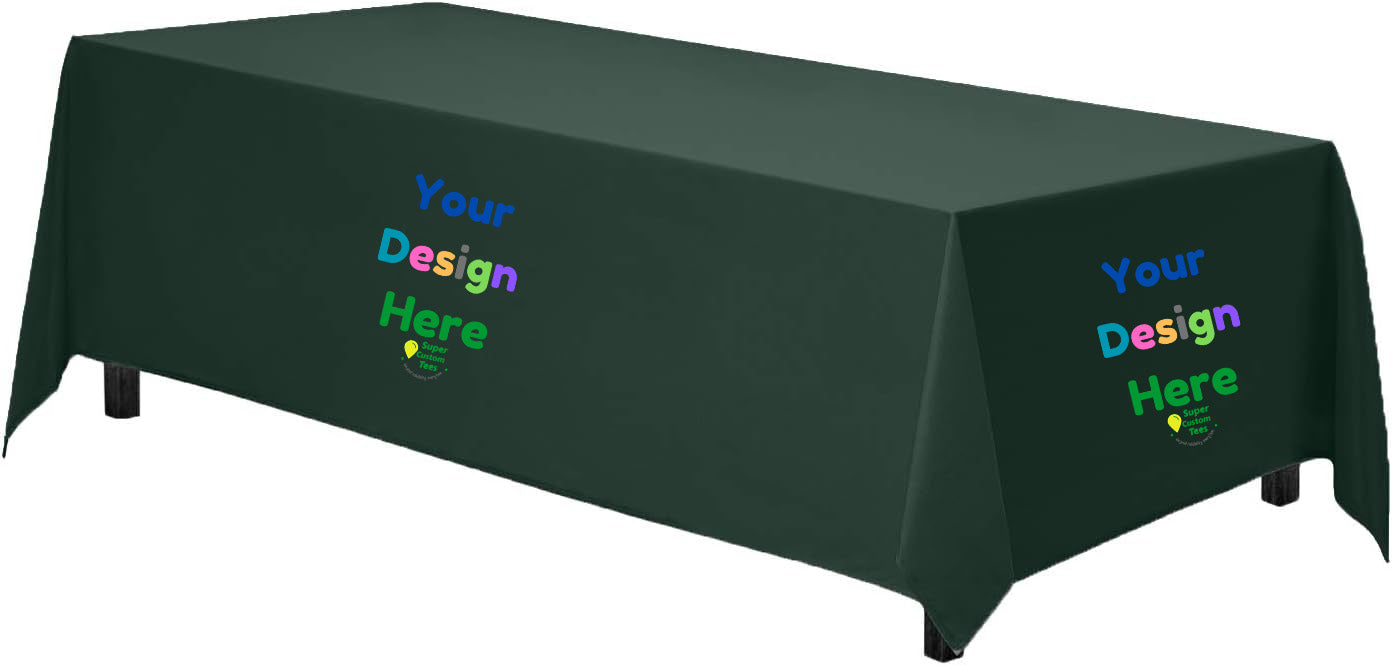 Custom Tablecloth Rectangle Style with Floor Length Drop