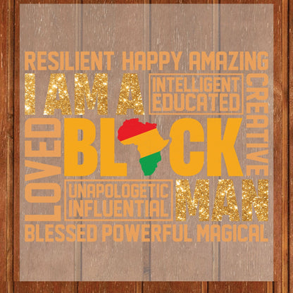 I Am Black History Month DTF Transfer Ready To Press Ancestral Roots Heat Transfer For Shirts Afrocentric UV Sticker Prints