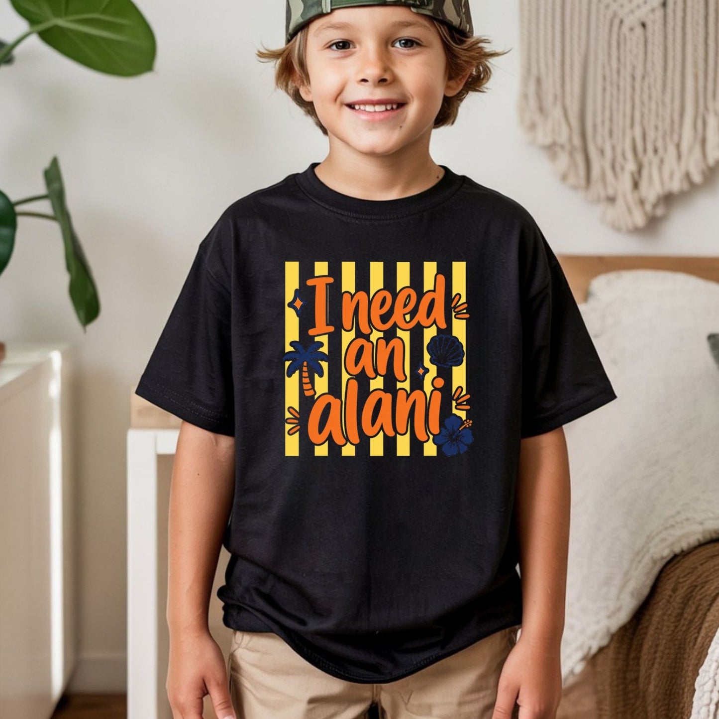I Need An Alani Retro Summer Beach DTF Transfer Ready to Press Energy Drink UV DTF Sticker Tropical Hibiscus & Palm Tree Heat Transfer for Shirts