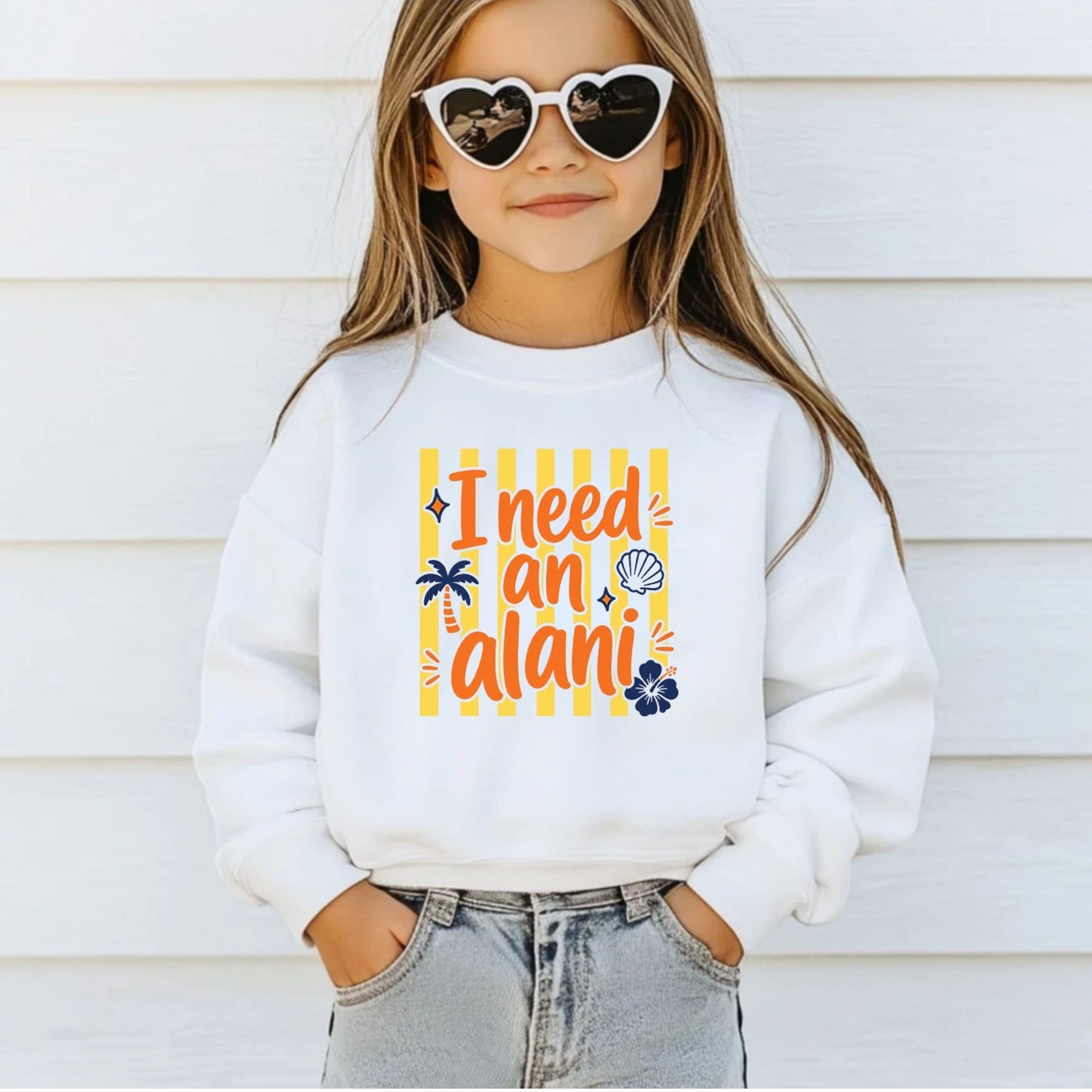 I Need An Alani Retro Summer Beach DTF Transfer Ready to Press Energy Drink UV DTF Sticker Tropical Hibiscus & Palm Tree Heat Transfer for Shirts