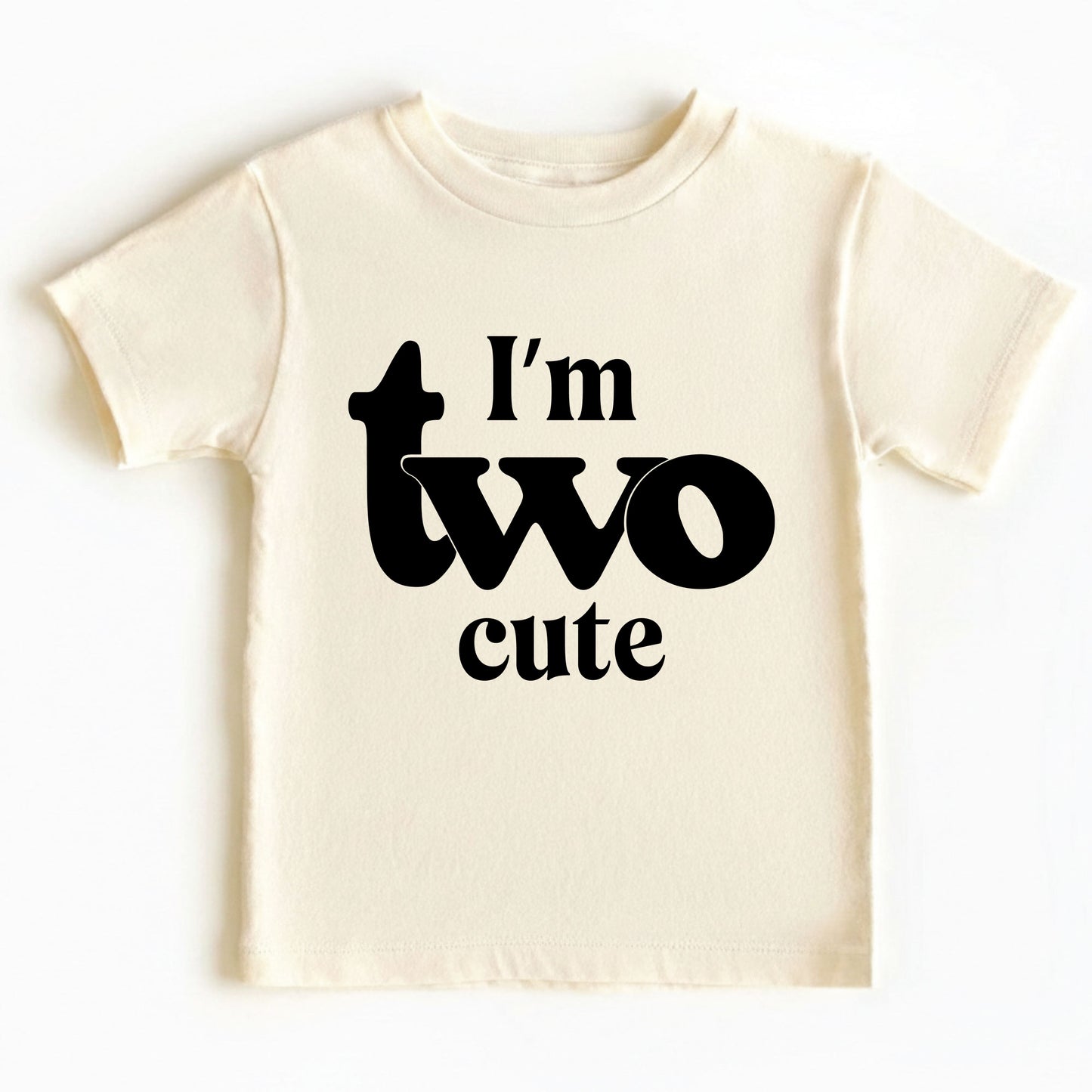I’m Two Cute 2nd Birthday Shirt Second Birthday Toddler Tee Two Year Old Kids Birthday Outfit Childrens Birthday Gift Cute Birthday Apparel